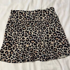 Animal print skirt with built in shorts. Size medium.
